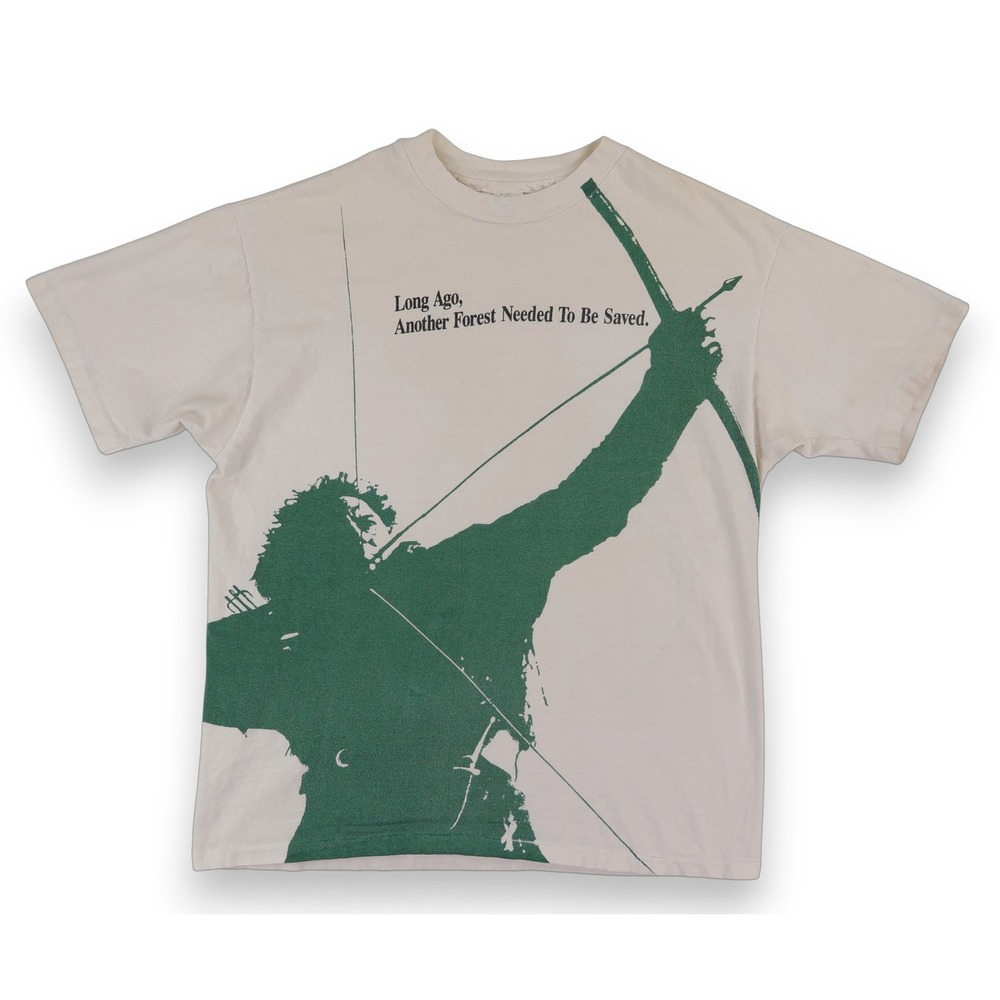 Hanes Robin Hood Prince of Thieves Vintage T-Shirt Mens XL Cream 90s Movie Promo